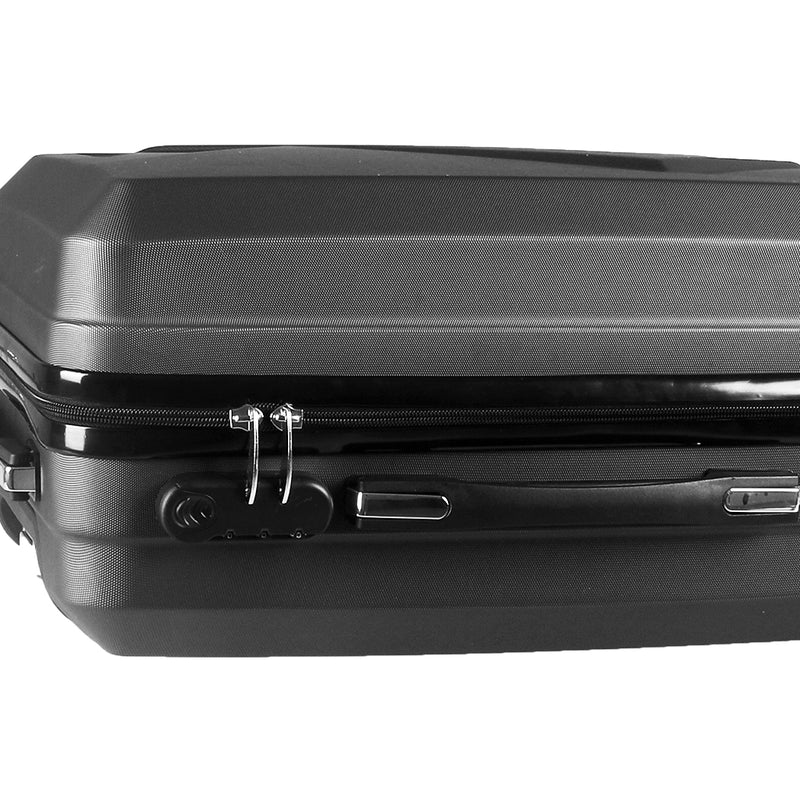 Slimbridge 2pcs 20" Travel Luggage Set Baggage Carry On Suitcase Bag Dark Grey