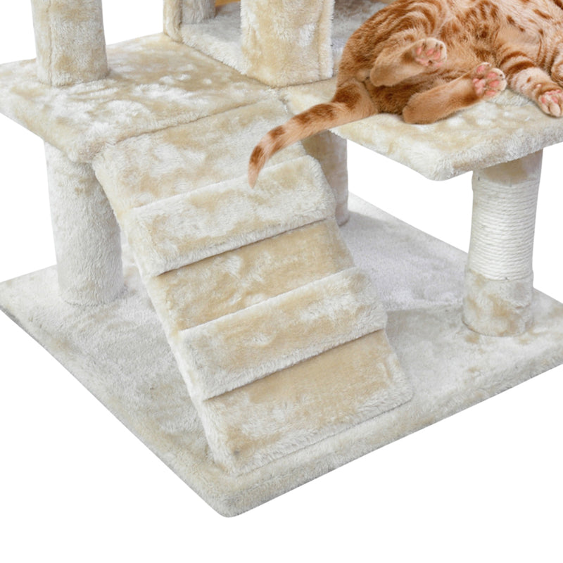 PaWz Pet Cat Tree Scratching Post Scratcher Trees Pole Gym Condo Furniture Wood