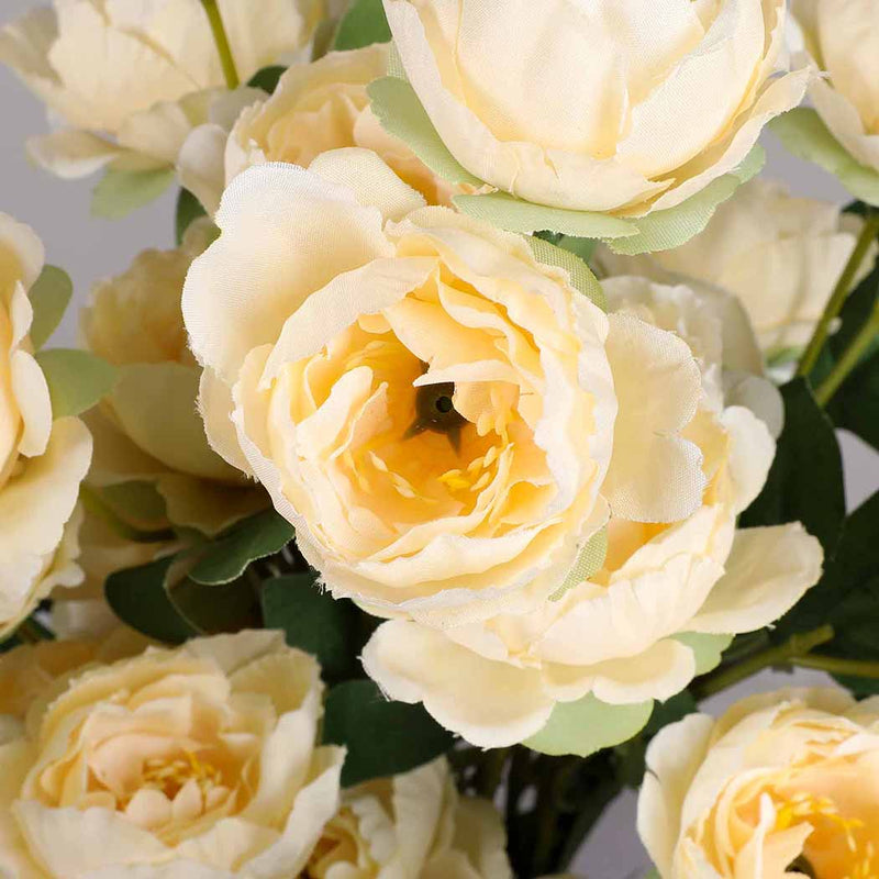 Lambu 6X Artificial Flower 7 Heads Flowers Garden Indoor Outdoor Fake Home Decor