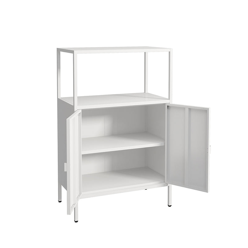 Levede Filing Cabinet Storage Office Cabinets 4 Tier Metal Home Shelves White