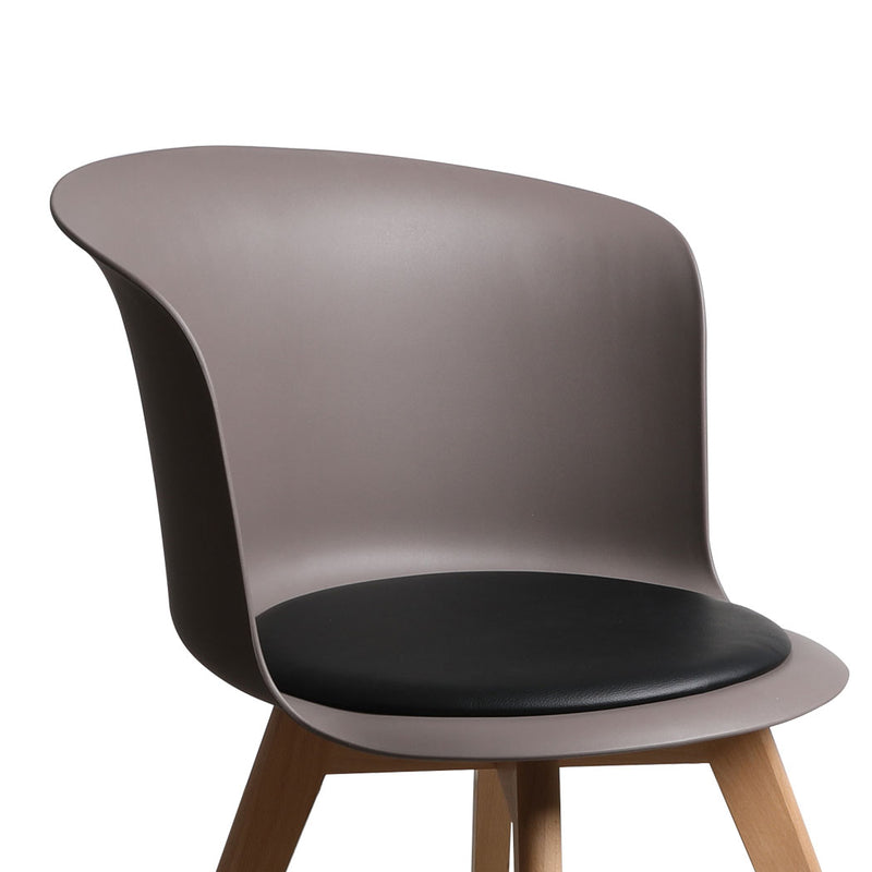Office Meeting Table Chair Set 4 PU Leather Seat Dining Tables Chair Round Desk Type 1