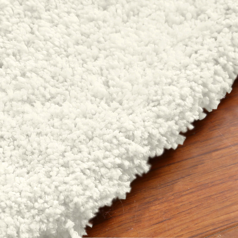 Ultra Soft Anti Slip Rectangle Plush Shaggy Floor Rug in Beige Colour 160x225cm
