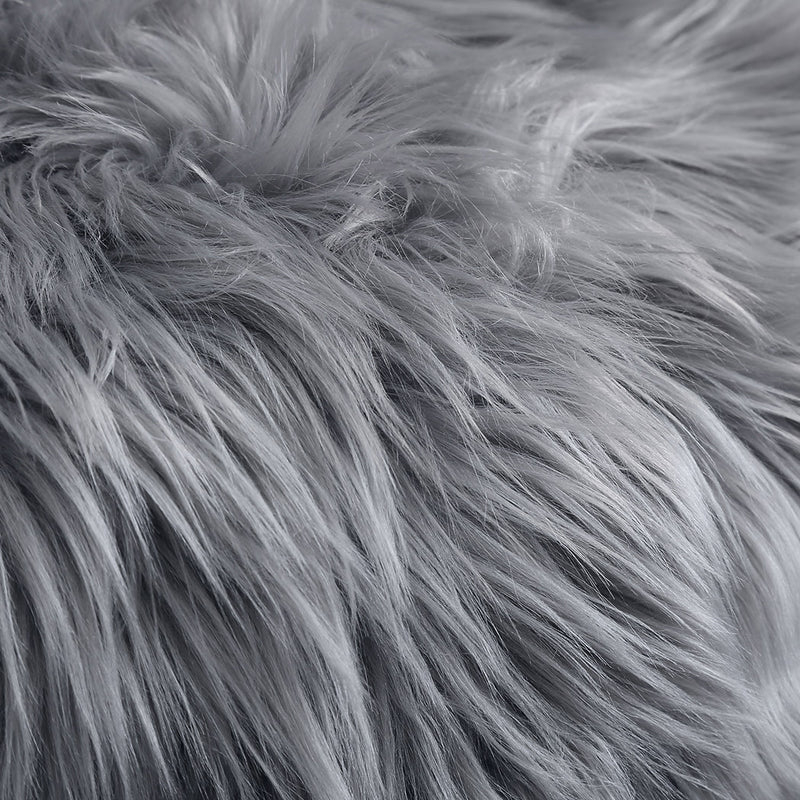 Floor Rugs Sheepskin Shaggy Rug Area Carpet Bedroom Living Room Mat 160X230 Grey