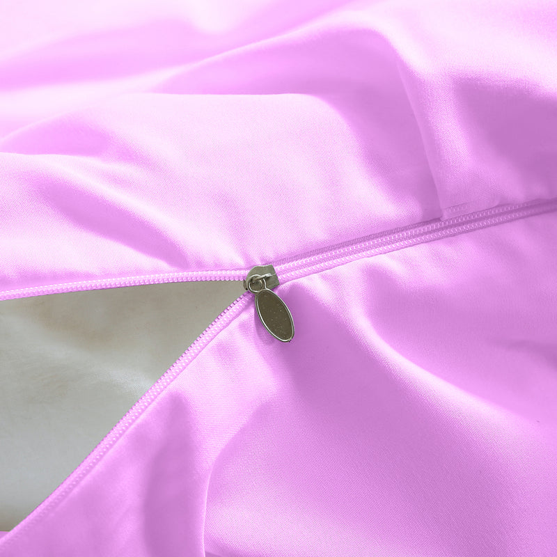 DreamZ Diamond Pintuck Duvet Cover Pillow Case Set in Full Size in Plum