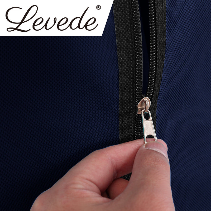 Levede Portable Wardrobe Organiser Clothes Closet Storage Cabinet Navy Blue