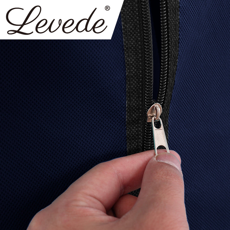 Levede Portable Wardrobes Shoe Rack Clothes Cabinet Closet Storage Navy Blue
