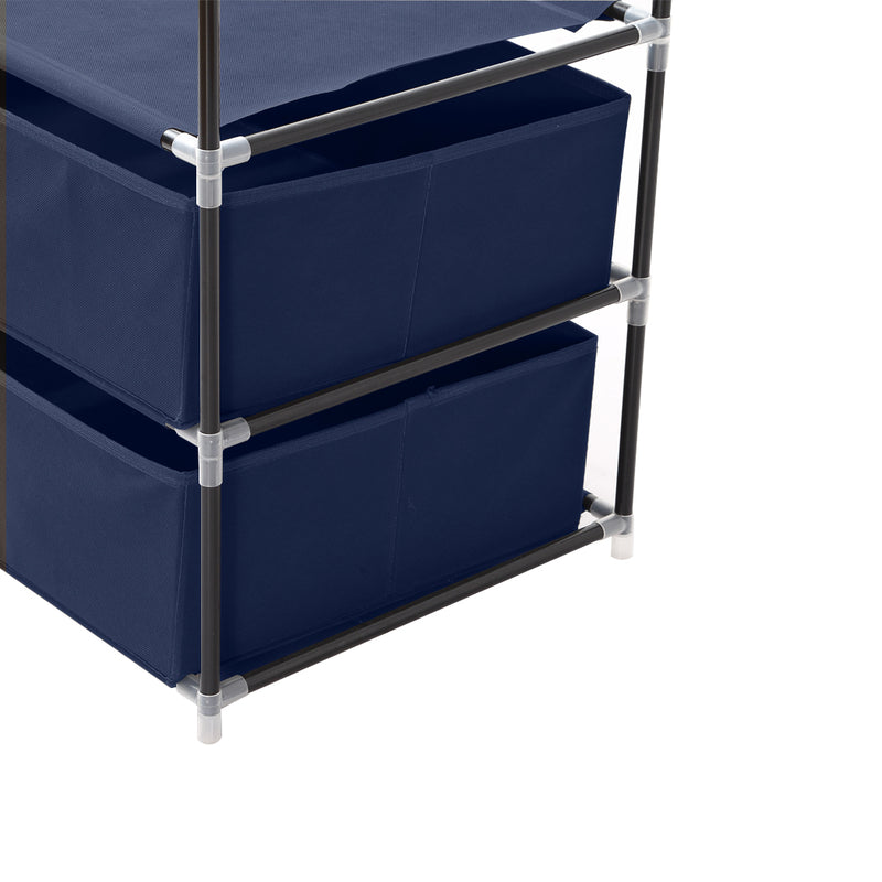 Levede Portable Wardrobe Clothes Closet Storage Cloth Organiser Unit Shelf Rack