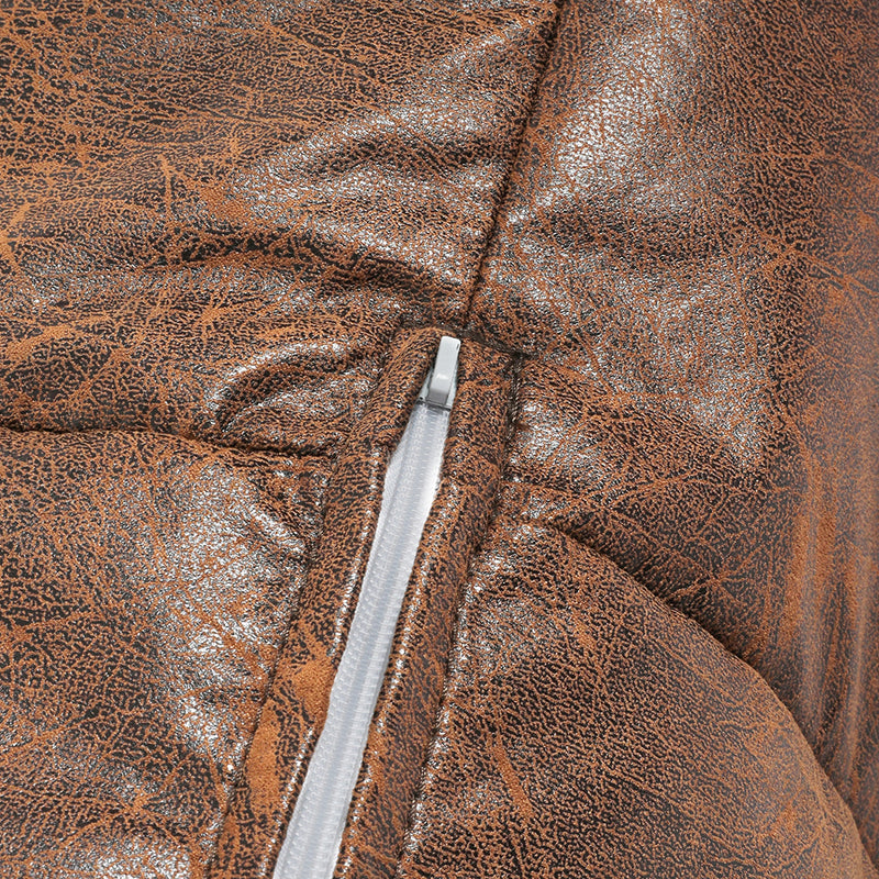Marlow Bean Bag Chair Cover PU Leather Home Accent Game Seat Lazy Sofa Rustic