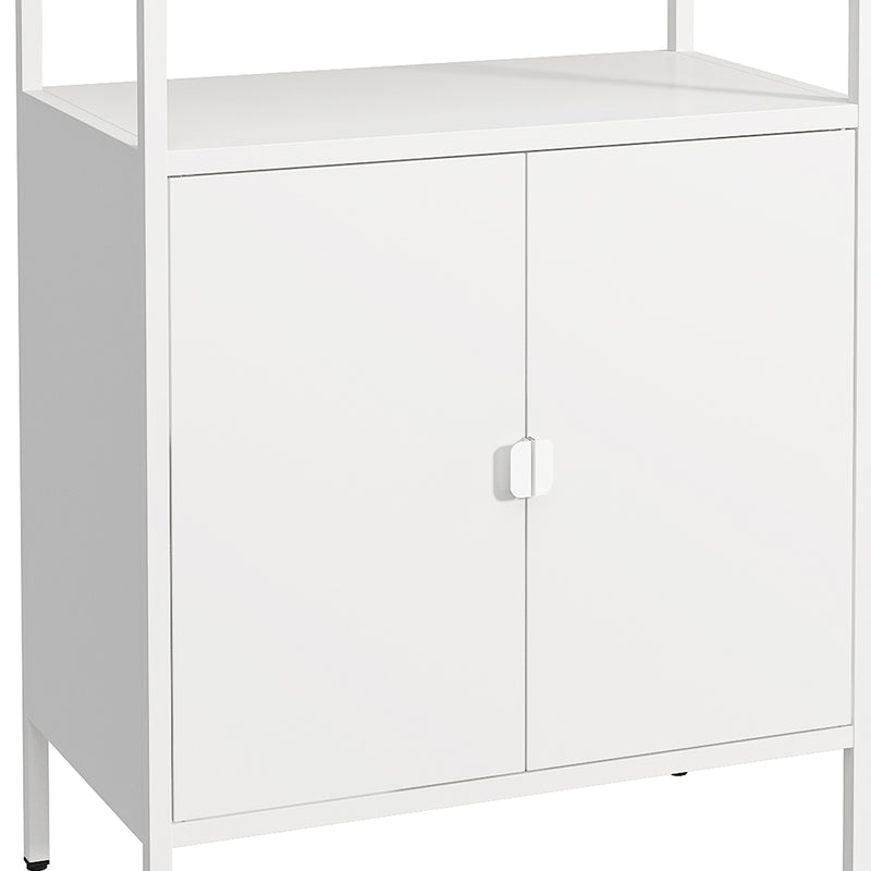 Levede Filing Cabinet Storage Office Cabinets 4 Tier Metal Home Shelves White