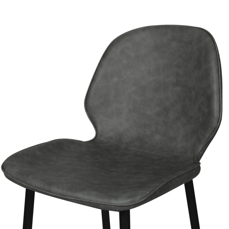 Levede 2x Bar Stool Counter Chair PU Leather Kitchen Pub Restaurant Padded Seat