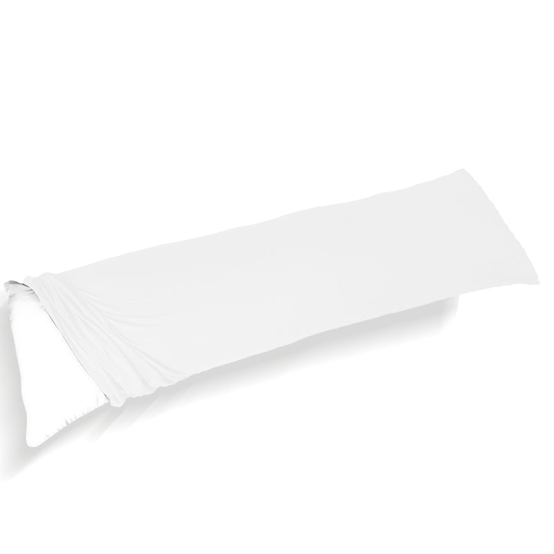 DreamZ Body Full Long Pillow Luxury Slip Cotton Maternity Pregnancy 137cm White