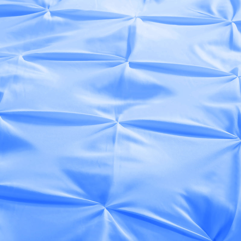 DreamZ Diamond Pintuck Duvet Cover and Pillow Case Set in UQ Size in Navy Colour
