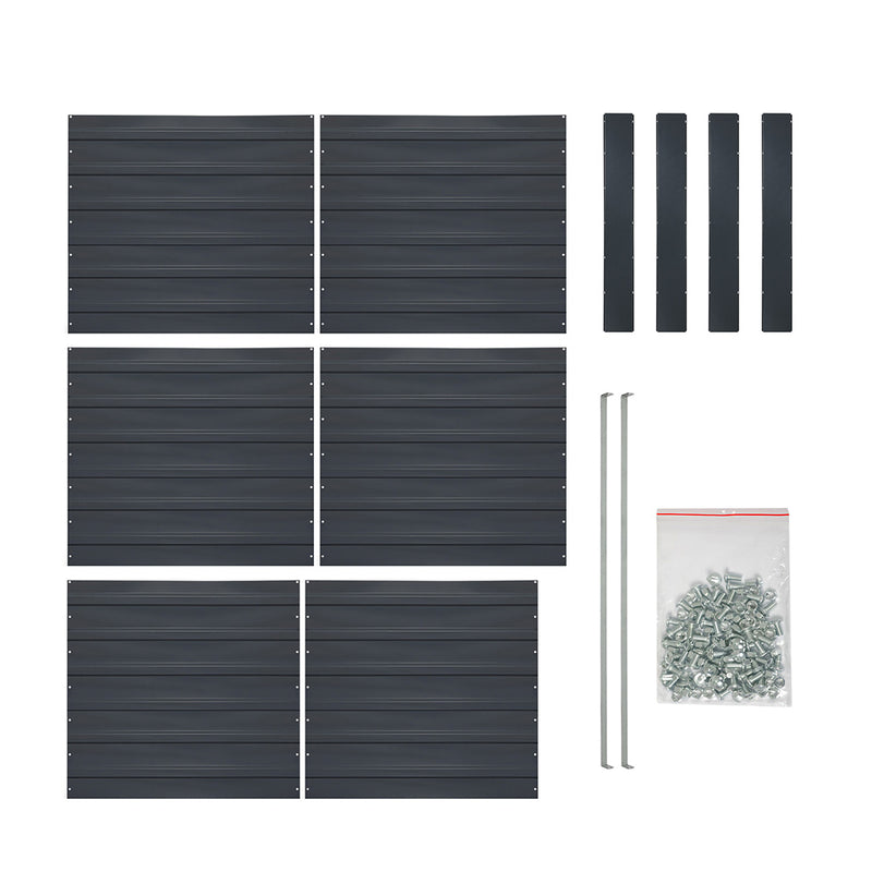 Lambu Garden Bed Planter Raised Coated Steel Beds 160x80x77cm Rectangular X2