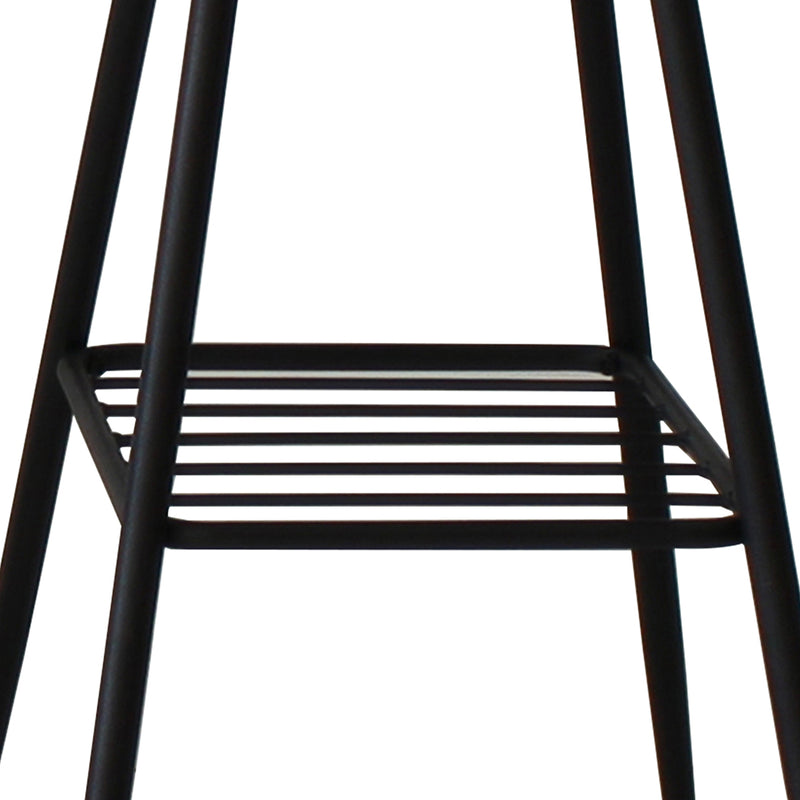 Levede 2x Bar Stools Kitchen Bar Pub Stool Counter Dining Chair PU Leather Black