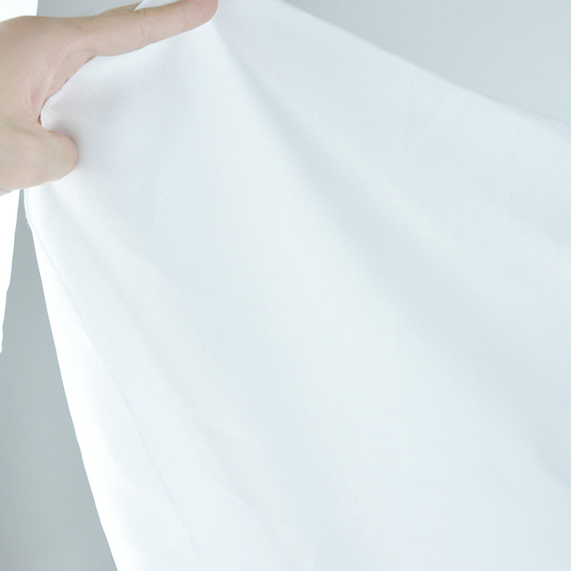 1 Pc 260cm White Round Fitted Table cloth Hemmed Edges Trestle Event Wedding