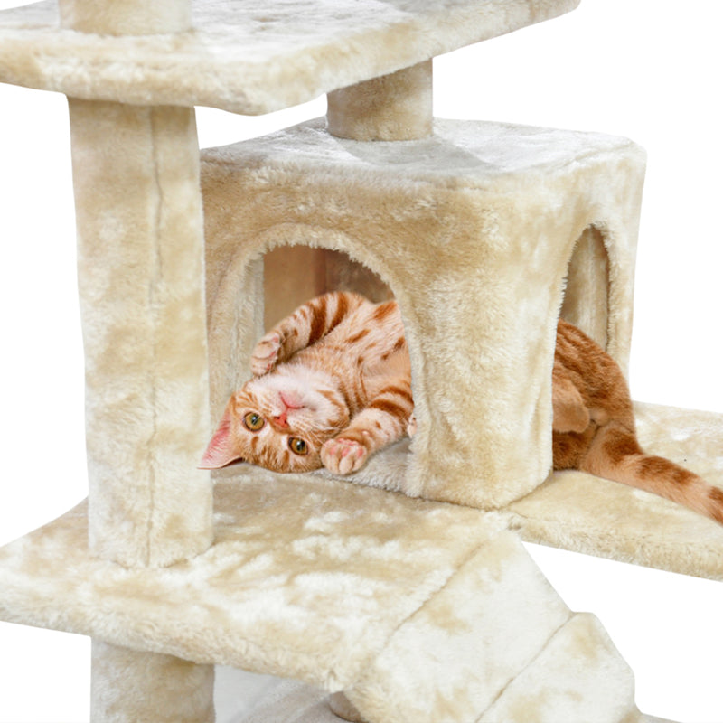 PaWz Pet Cat Tree Scratching Post Scratcher Trees Pole Gym Condo Furniture Wood