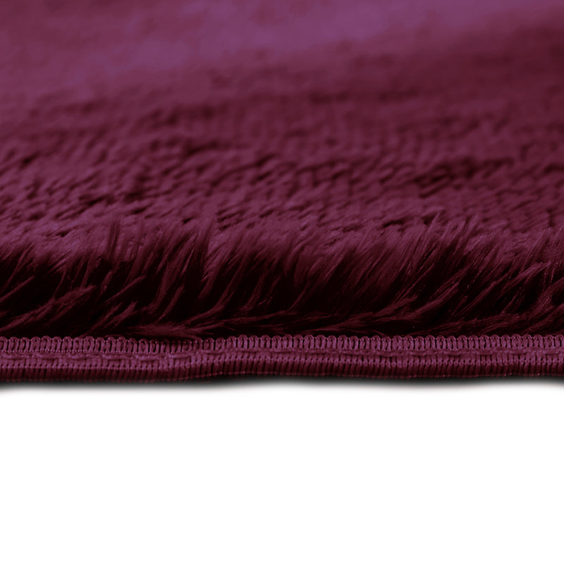 Designer Soft Shag Shaggy Floor Confetti Rug Carpet Home Decor 80x120cm Burgundy