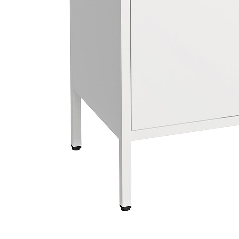 Levede Filing Cabinet Storage Office Cabinets 4 Tier Metal Home Shelves White