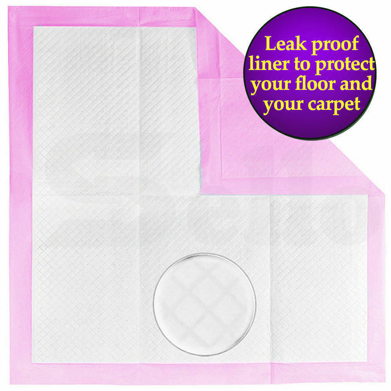 PaWz 100pcs 60x60cm Puppy Pet Dog Indoor Cat Toilet Training Pads Absorbent Pink