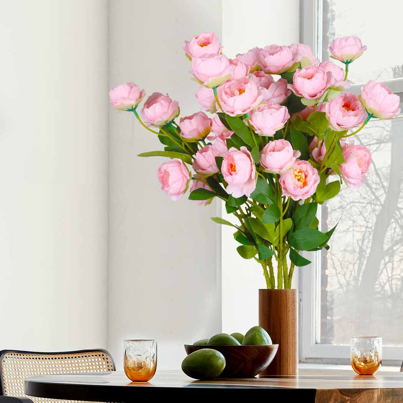 Lambu 6X Artificial Flower 7 Heads Flowers Garden Indoor Outdoor Fake Home Decor