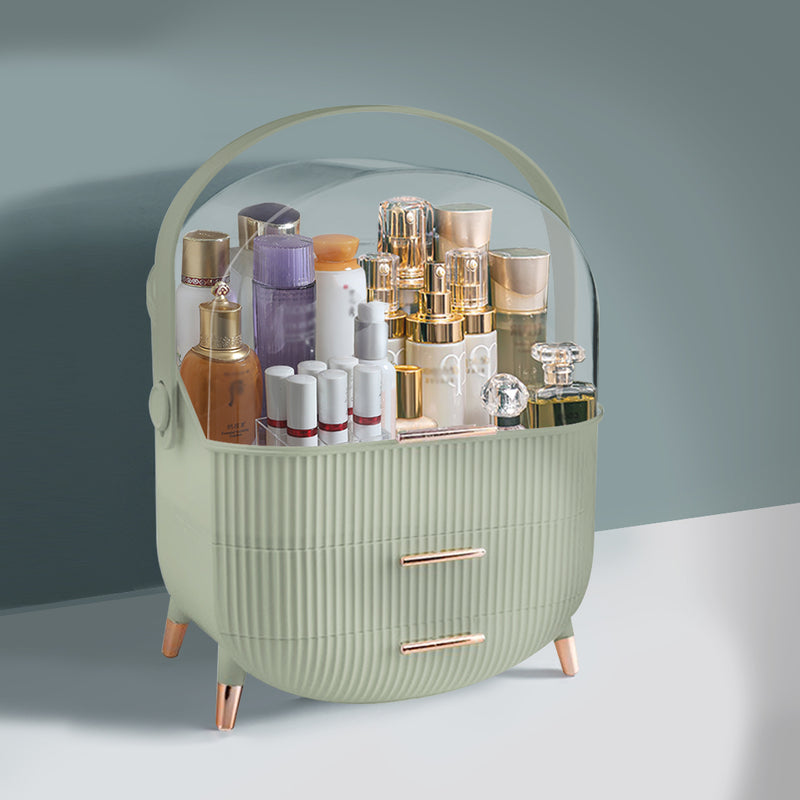 Makeup Storage Case Cosmetic Organiser Drawer Jewellery Stand Holder Green