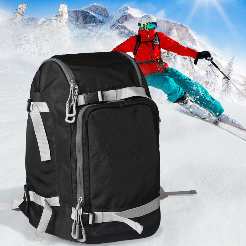 Mountview Ski Boot Bag Snowboard Backpack Boots Waterproof Shoulder Strap Travel Black 55L
