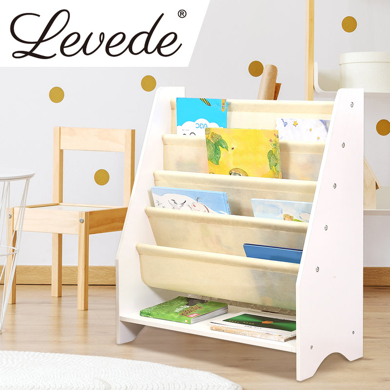 Kids Bookshelf Bookcase Magazine Rack Wooden Organiser Shelf Rack Children