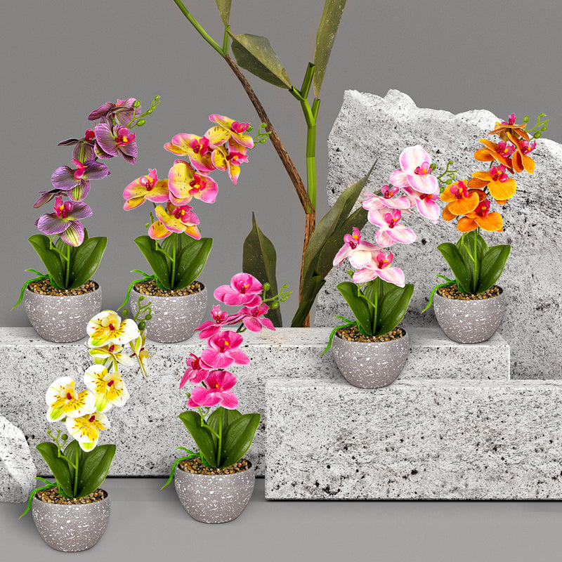 Lambu 6X Artificial Flowers Plant Flower Garden Indoor Outdoor Fake Home Decor