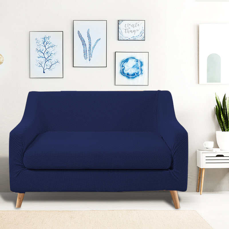 DreamZ Couch Sofa Seat Covers Stretch Protectors Slipcovers 2 Seater Navy
