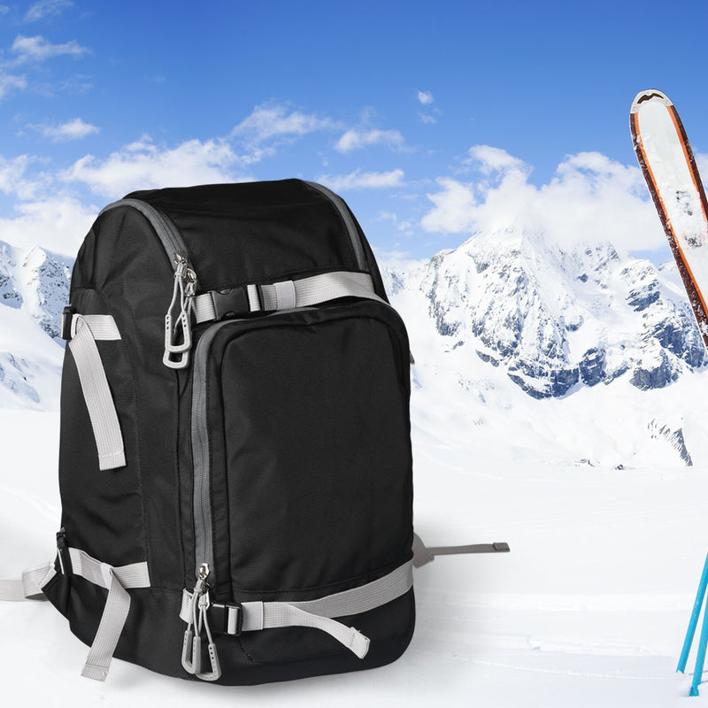 Mountview Ski Boot Bag Snowboard Backpack Boots Waterproof Shoulder Strap Travel Black 55L