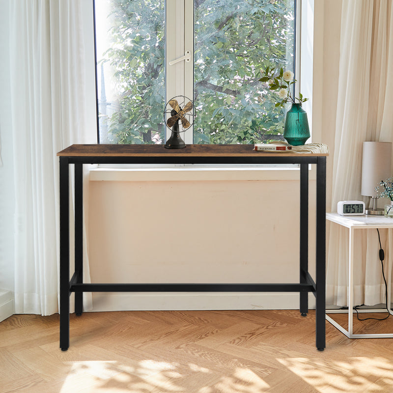Levede High Bar Table Nordic Industrial Stylish Modern Pub Wood 120CMX40CM
