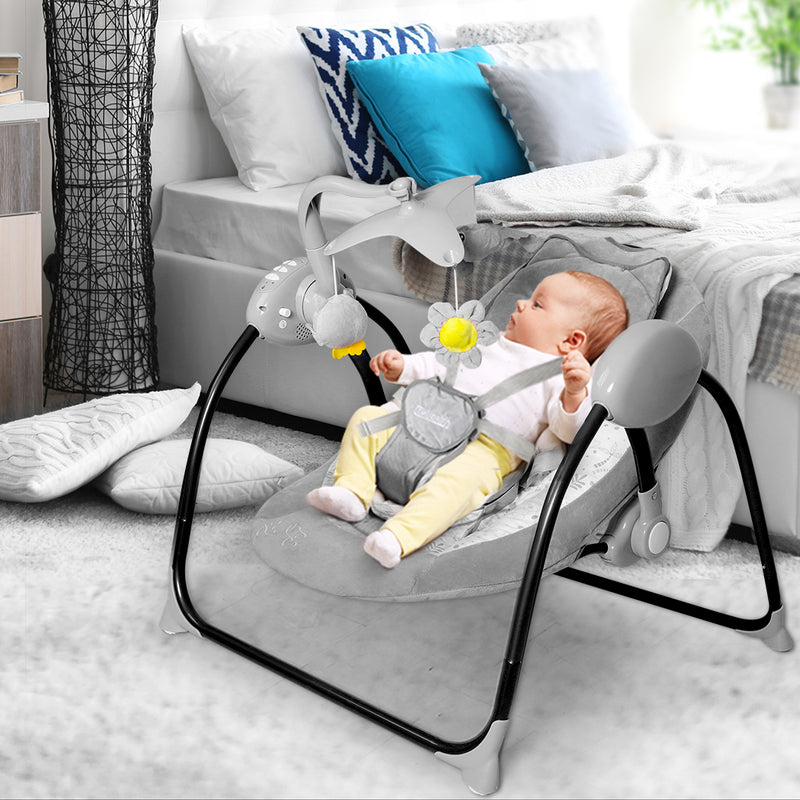 BoPeep Baby Swing Electric Cradle Rocker Chair Infant Auto Bouncer Newborns Seat