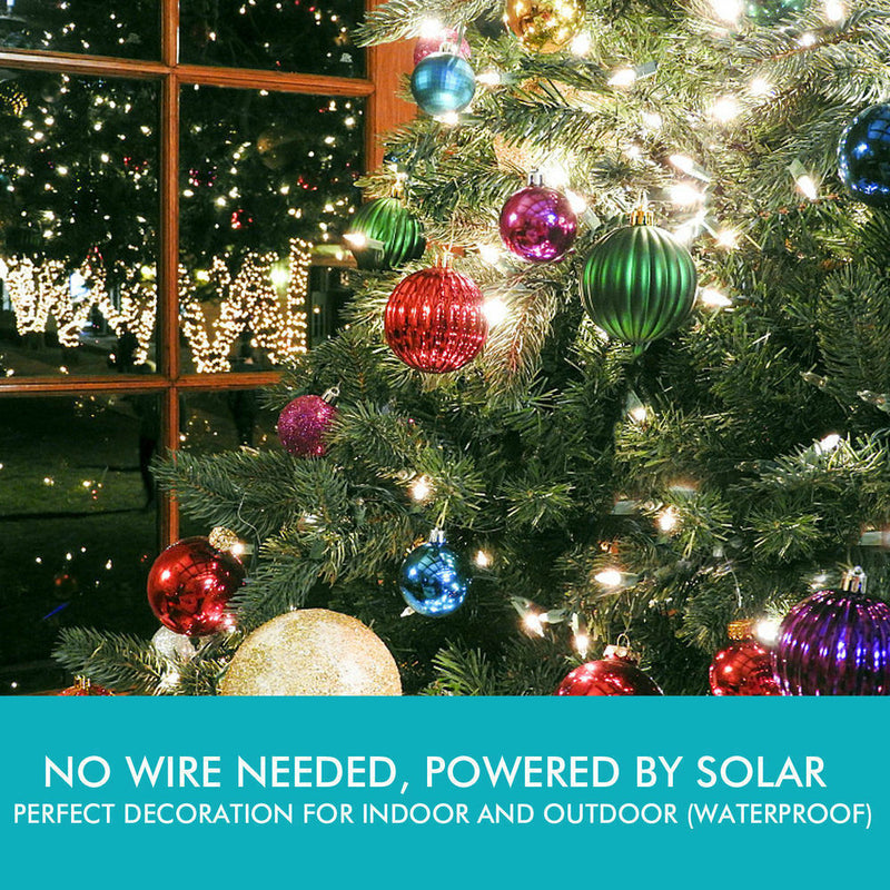 52M 500LED String Solar Powered Fairy Lights Garden Christmas Decor Cool White