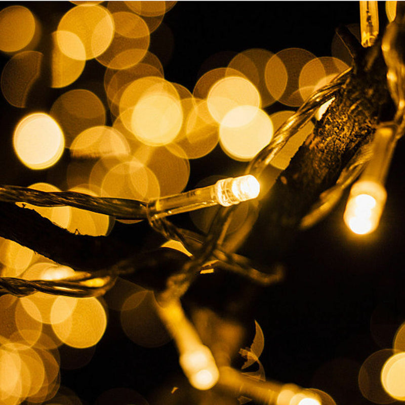 52M 500LED String Solar Powered Fairy Lights Garden Christmas Decor Cool White