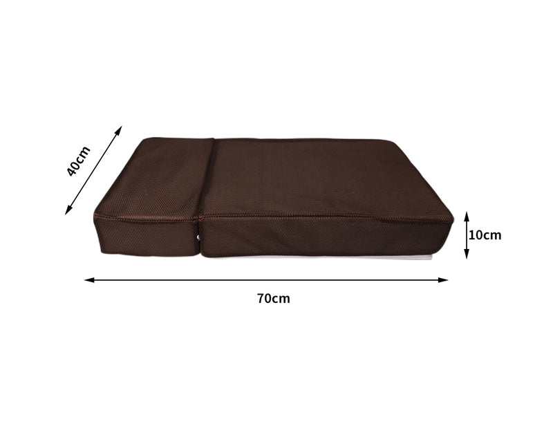 PaWz Pet Stairs Steps Ramp Portable Foldable Climbing Staircase Soft  Dog Brown