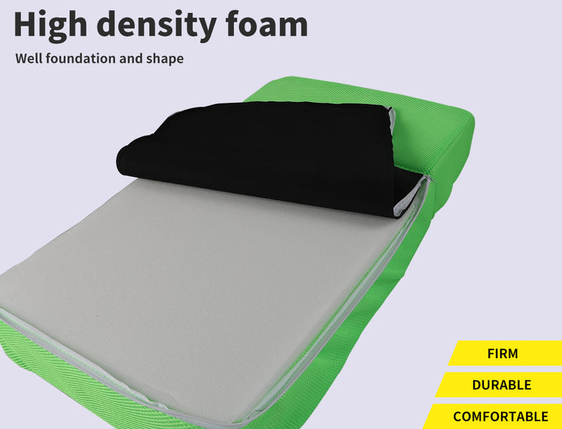 PaWz Pet Stairs Steps Ramp Portable Foldable Climbing Staircase Soft  Dog Green
